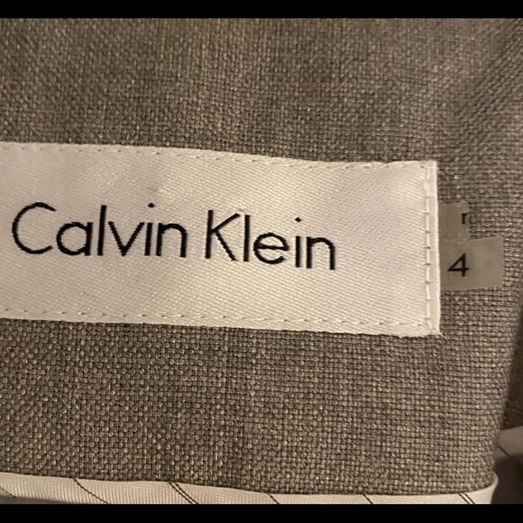 Calvin Klein Gray Blazer Size 4 - Picture 3 of 10